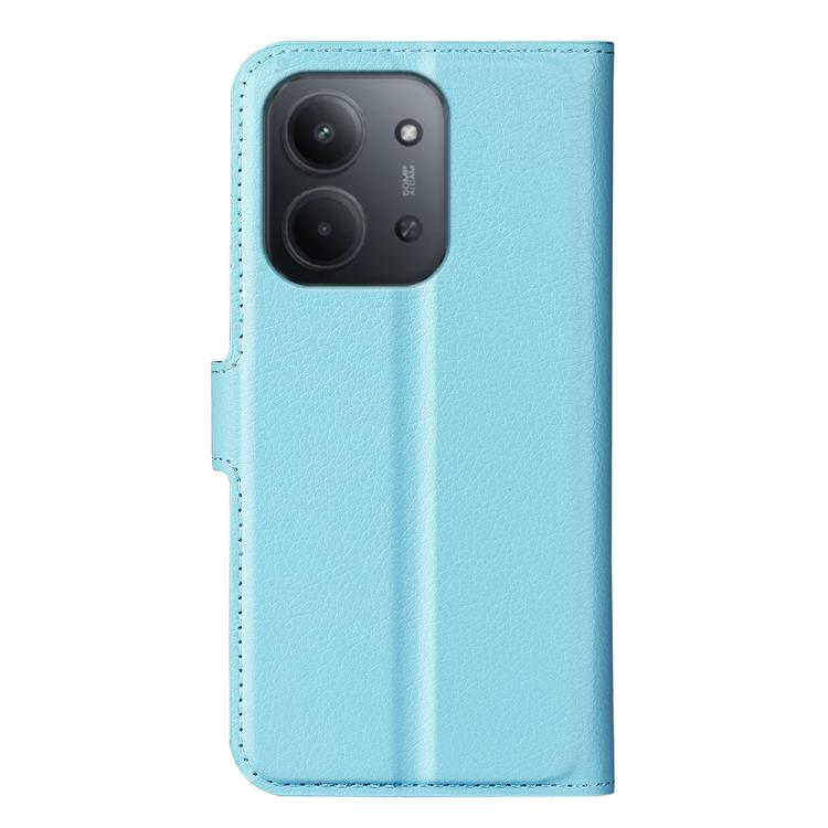 For Redmi 15C 5G / 4G EU 173mm Litchi Texture Horizontal Flip Leather Phone Case with Holder