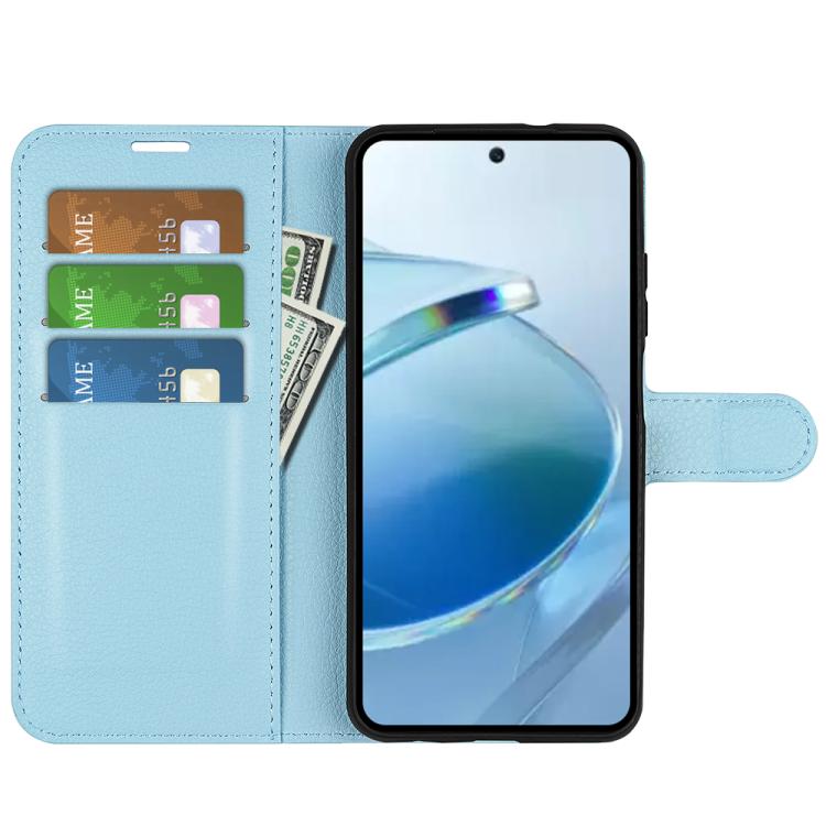 For Redmi 15C 5G / 4G EU 173mm Litchi Texture Horizontal Flip Leather Phone Case with Holder