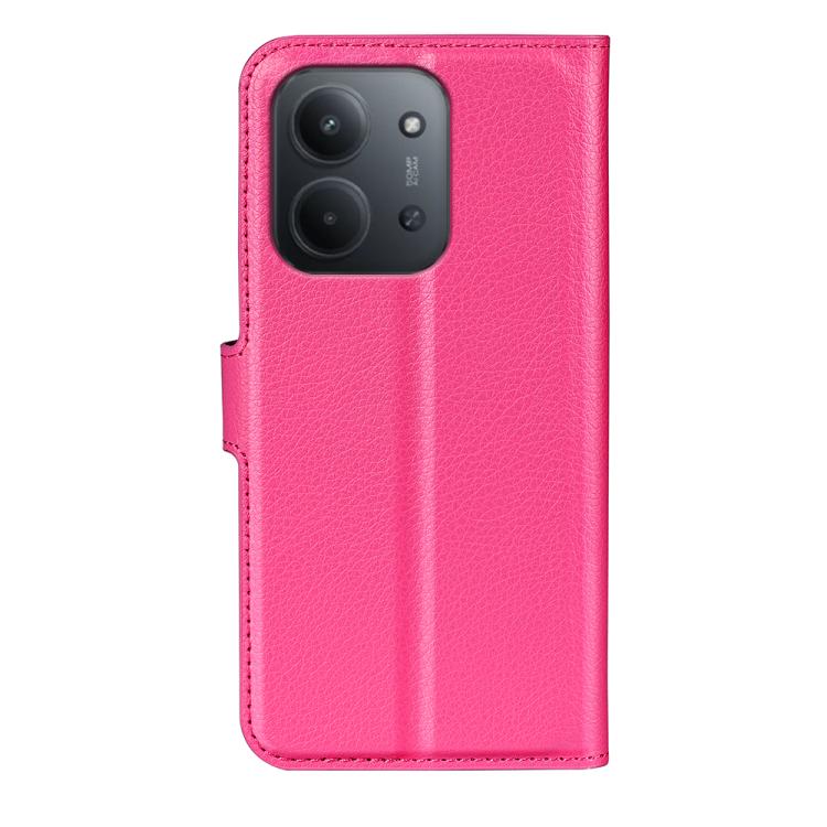 For Redmi 15C 5G / 4G EU 173mm Litchi Texture Horizontal Flip Leather Phone Case with Holder