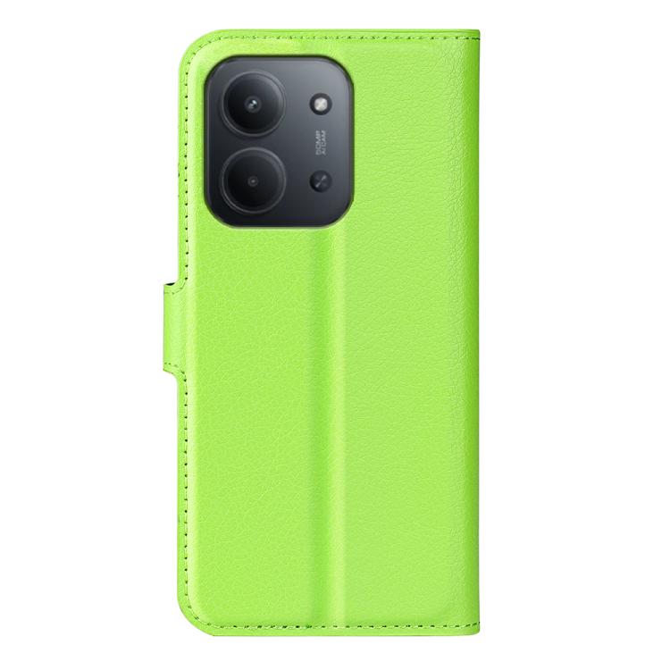 For Redmi 15C 5G / 4G EU 173mm Litchi Texture Horizontal Flip Leather Phone Case with Holder