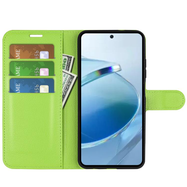 For Redmi 15C 5G / 4G EU 173mm Litchi Texture Horizontal Flip Leather Phone Case with Holder