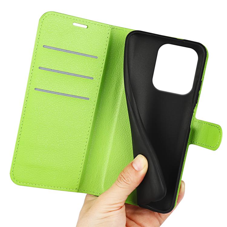 For Redmi 15C 5G / 4G EU 173mm Litchi Texture Horizontal Flip Leather Phone Case with Holder
