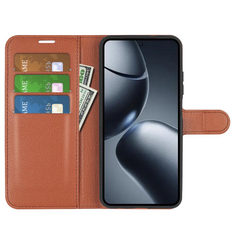 For Xiaomi 15T Litchi Texture Horizontal Flip Leather Phone Case with Holder