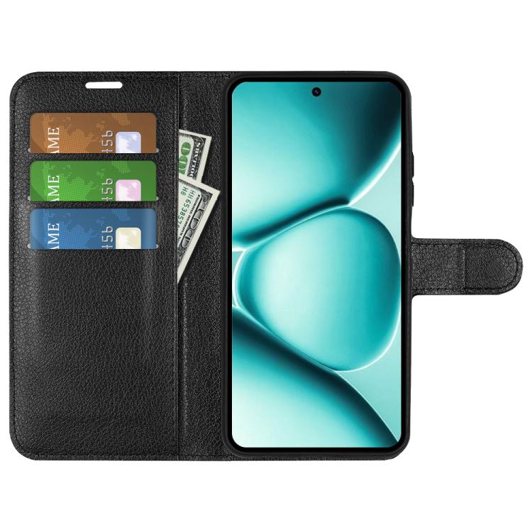 For Redmi Note 15 Pro Global 163.6mm Litchi Texture Horizontal Flip Leather Phone Case with Holder
