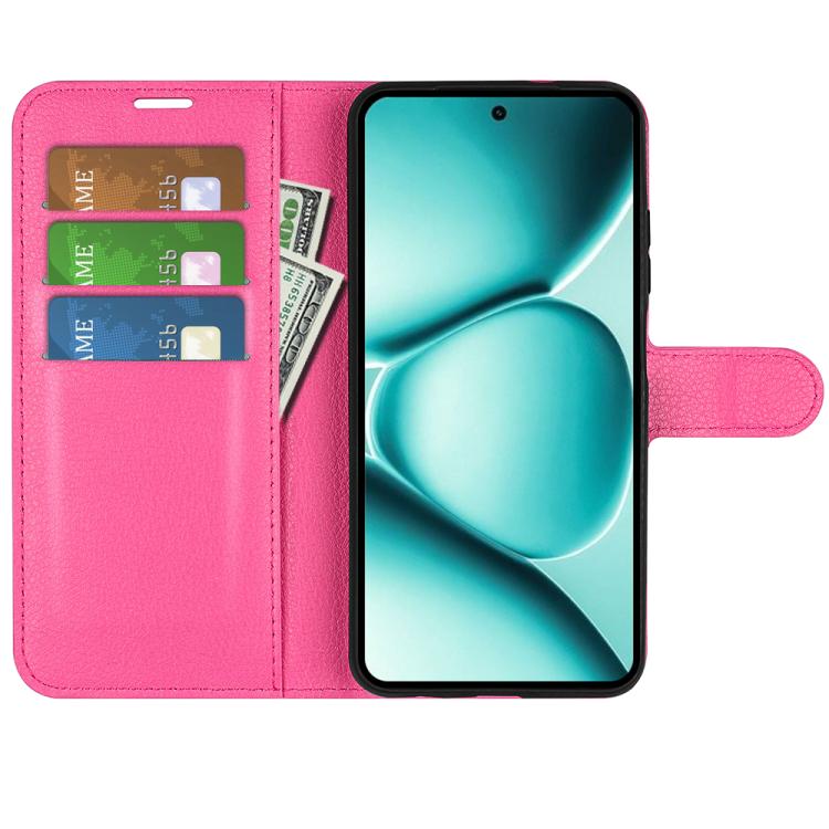 For Redmi Note 15 Pro Global 163.6mm Litchi Texture Horizontal Flip Leather Phone Case with Holder