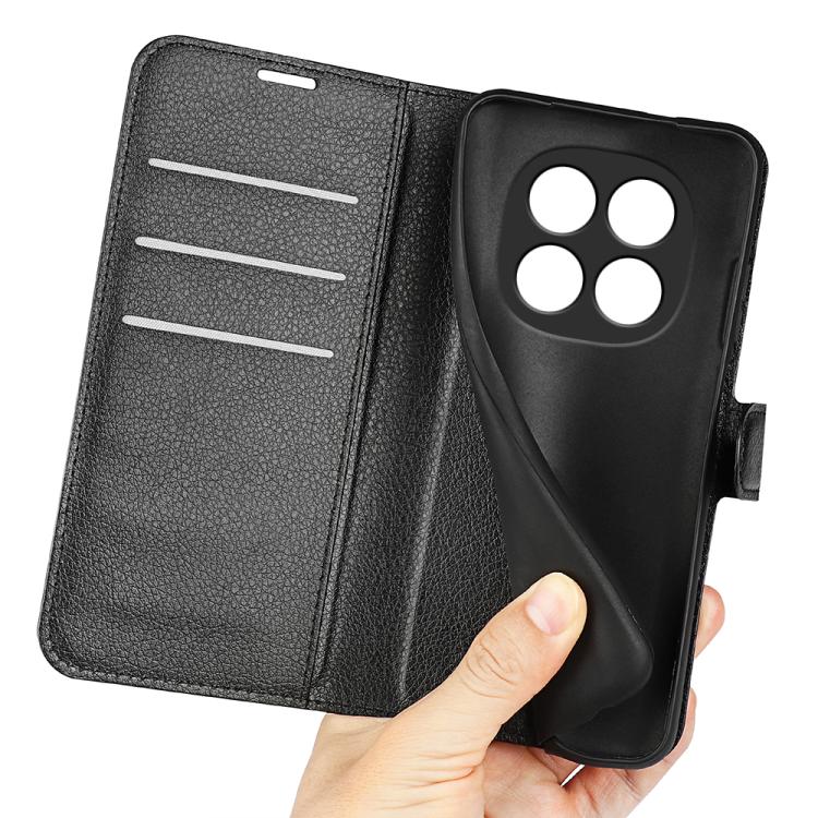For Redmi Note 15 Pro+ Global 163.3mm Litchi Texture Horizontal Flip Leather Phone Case with Holder