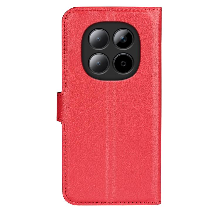 For Redmi Note 15 Pro+ Global 163.3mm Litchi Texture Horizontal Flip Leather Phone Case with Holder