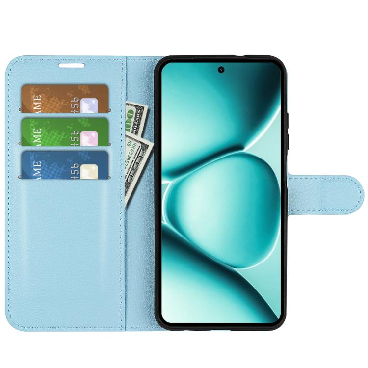 For Redmi Note 15 Pro+ Global 163.3mm Litchi Texture Horizontal Flip Leather Phone Case with Holder