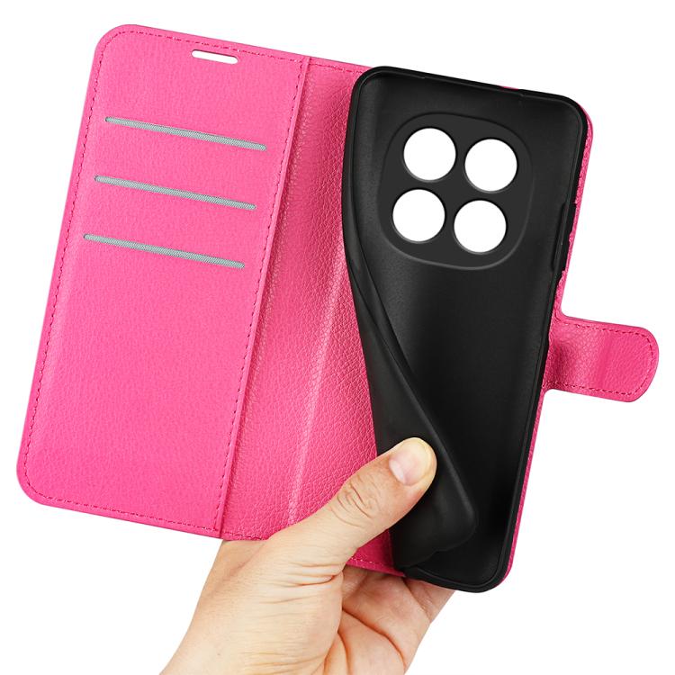 For Redmi Note 15 Pro+ Global 163.3mm Litchi Texture Horizontal Flip Leather Phone Case with Holder