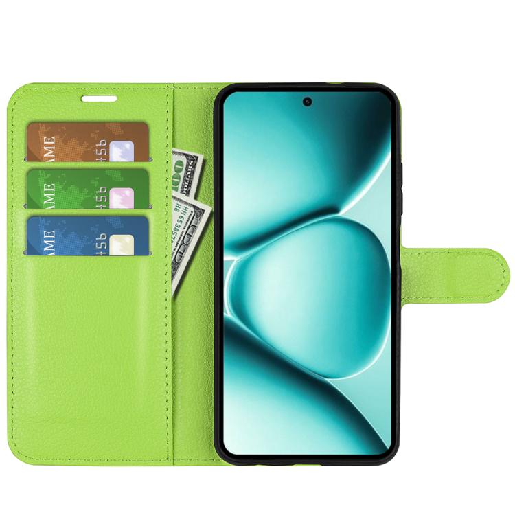 For Redmi Note 15 Pro+ Global 163.3mm Litchi Texture Horizontal Flip Leather Phone Case with Holder