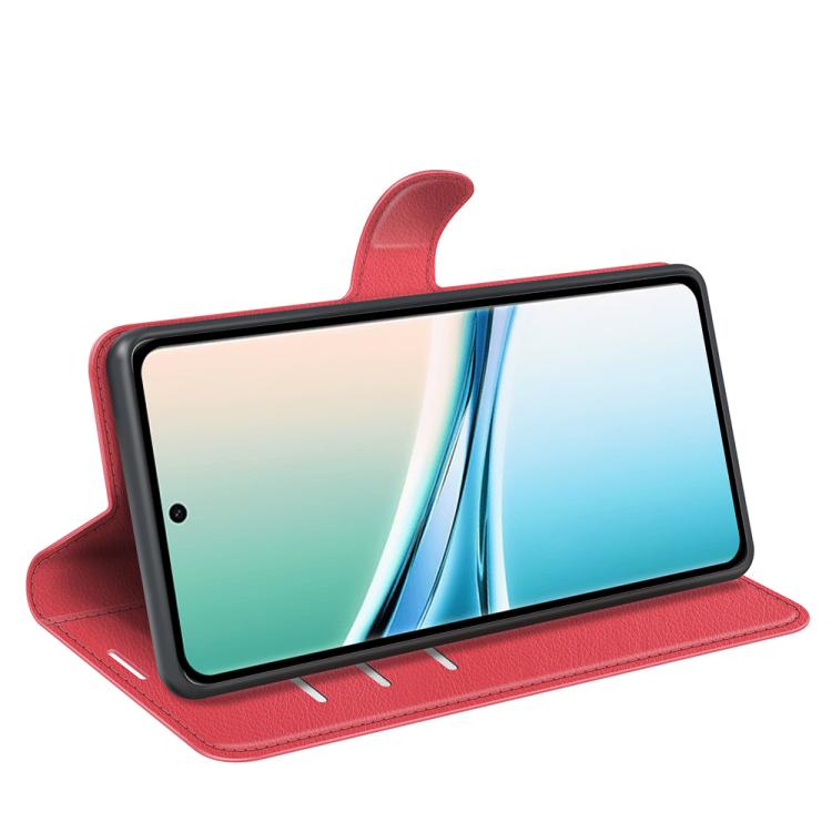 For Redmi Note 15 4G / 5G Global 164mm Litchi Texture Horizontal Flip Leather Phone Case with Holder