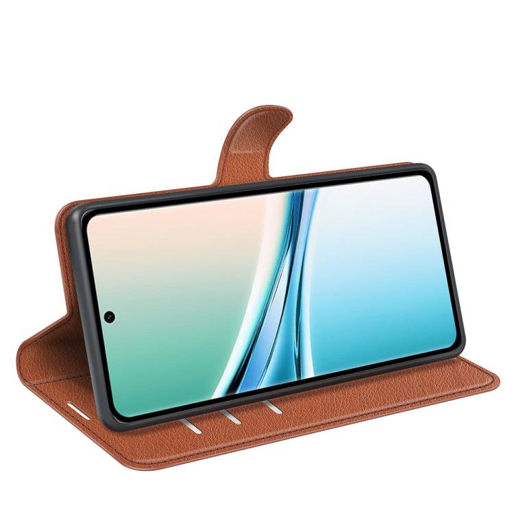 For Redmi Note 15 4G / 5G Global 164mm Litchi Texture Horizontal Flip Leather Phone Case with Holder