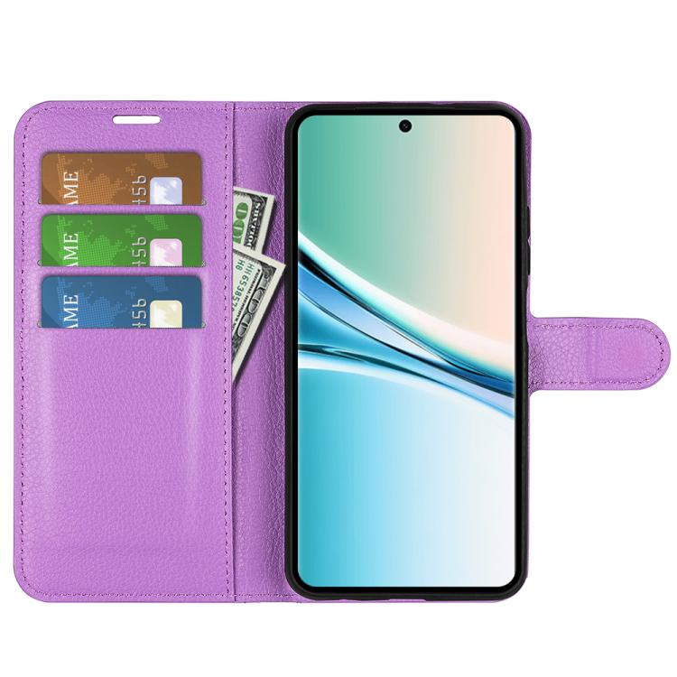 For Redmi Note 15 4G / 5G Global 164mm Litchi Texture Horizontal Flip Leather Phone Case with Holder