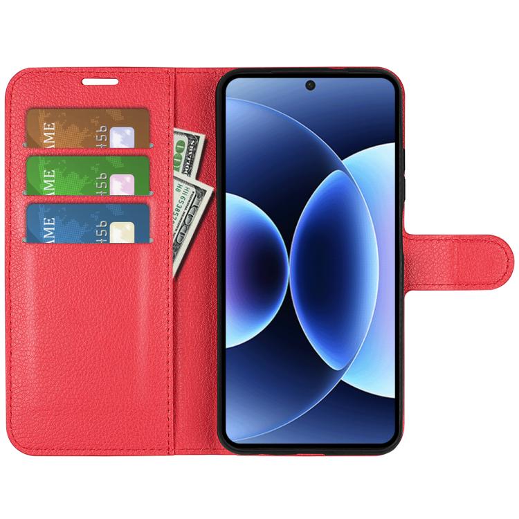 For Xiaomi 17 Pro Litchi Texture Horizontal Flip Leather Phone Case with Holder