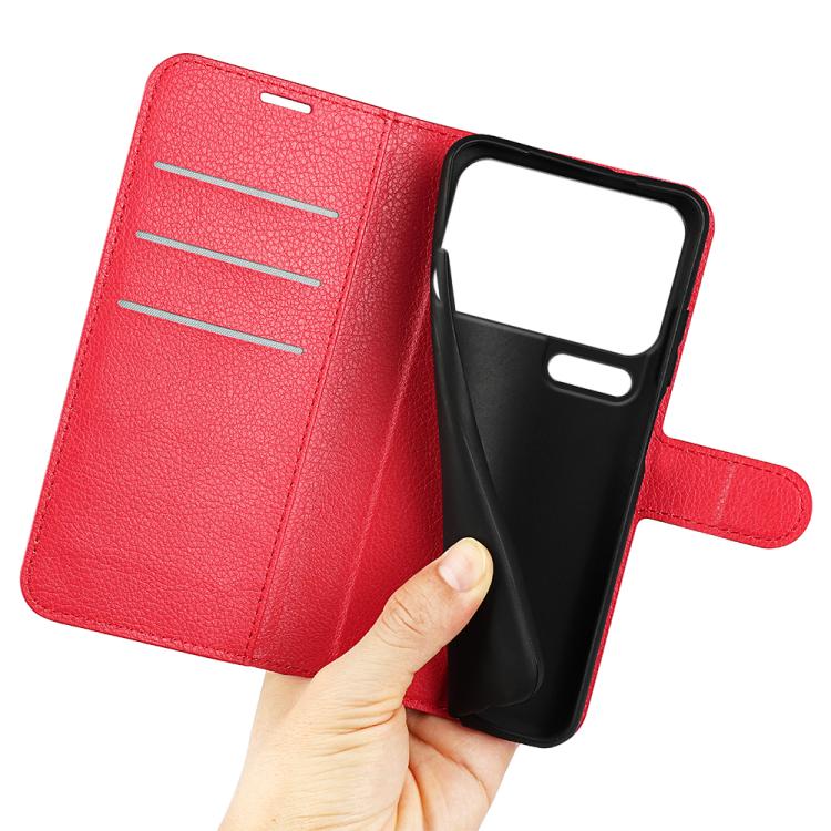 For Xiaomi 17 Pro Litchi Texture Horizontal Flip Leather Phone Case with Holder