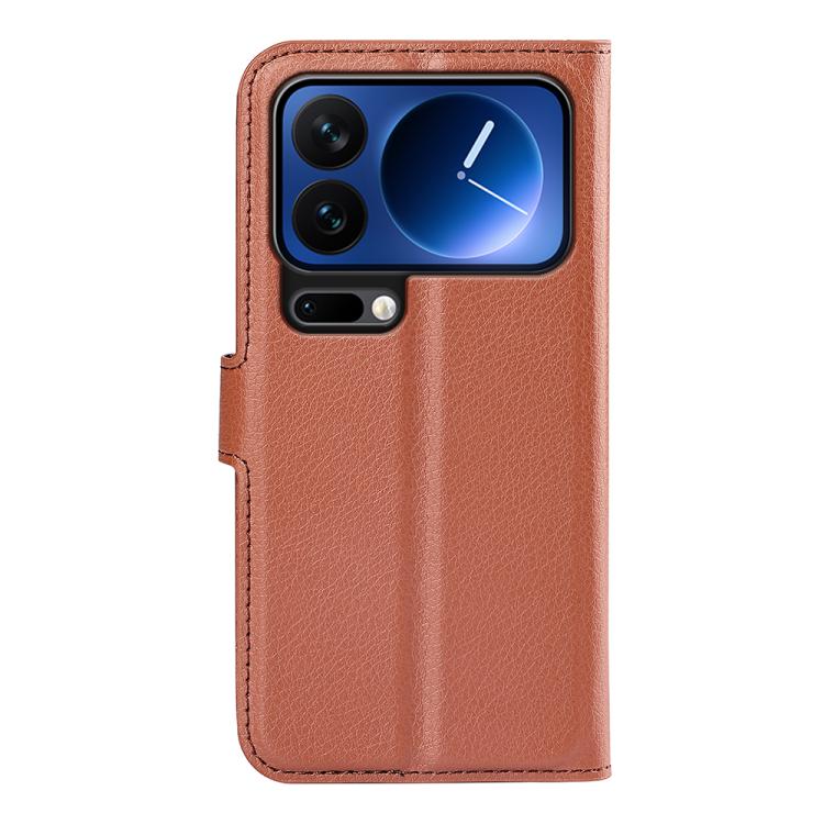 For Xiaomi 17 Pro Litchi Texture Horizontal Flip Leather Phone Case with Holder