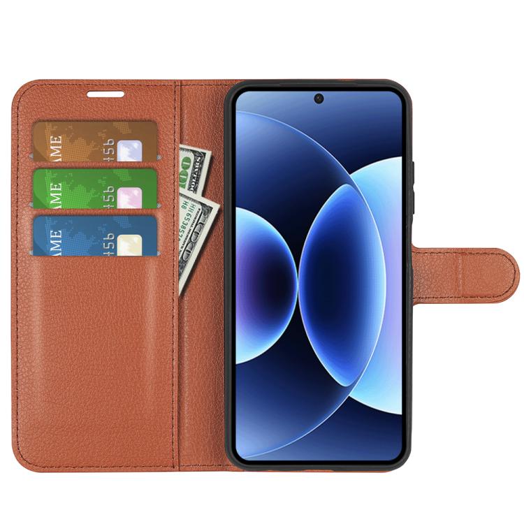 For Xiaomi 17 Pro Litchi Texture Horizontal Flip Leather Phone Case with Holder