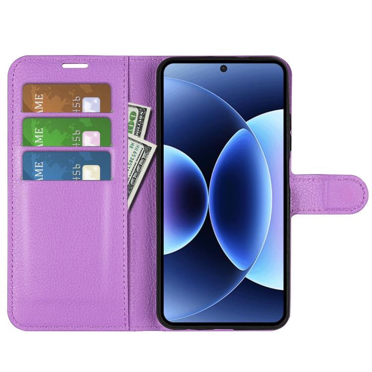 For Xiaomi 17 Pro Litchi Texture Horizontal Flip Leather Phone Case with Holder