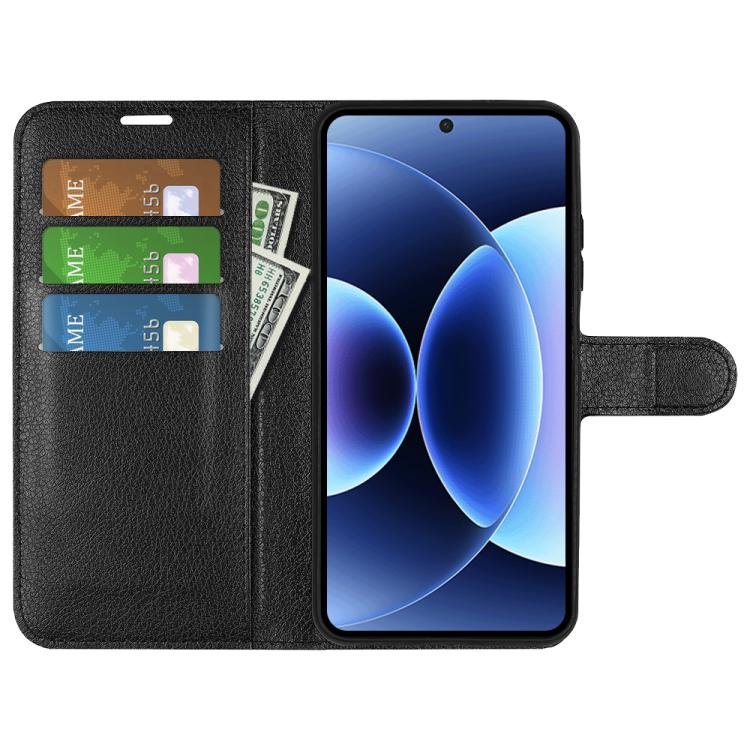 For Xiaomi 17 Pro Max Litchi Texture Horizontal Flip Leather Phone Case with Holder