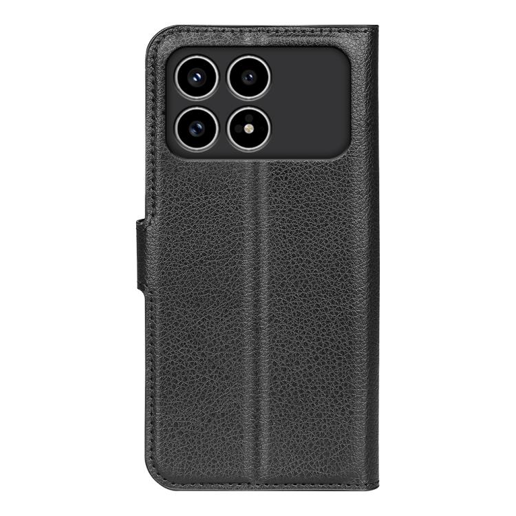 For Xiaomi Poco F8 Pro 5G Litchi Texture Horizontal Flip Leather Phone Case with Holder