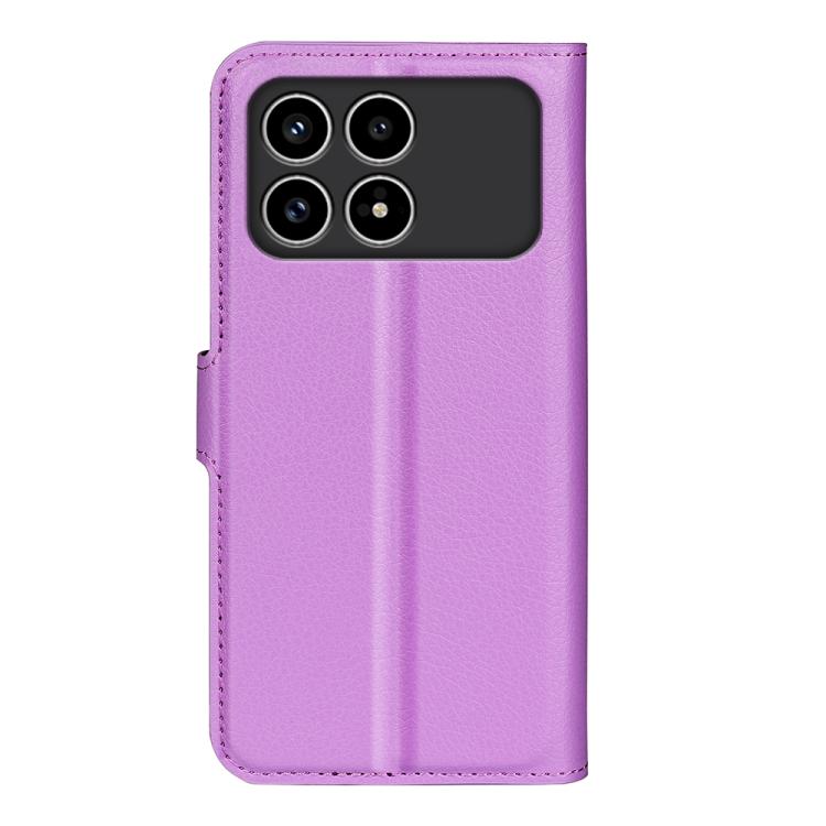 For Xiaomi Poco F8 Pro 5G Litchi Texture Horizontal Flip Leather Phone Case with Holder