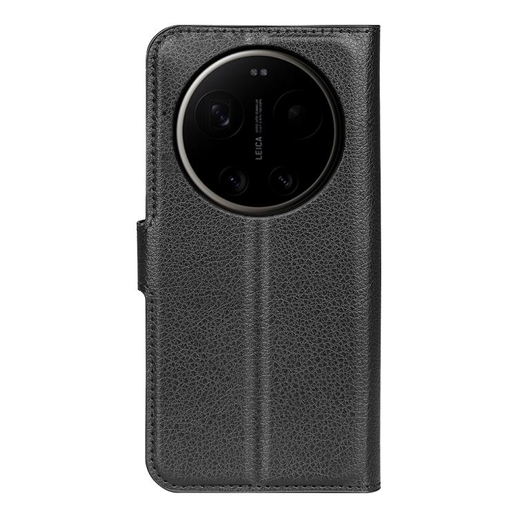 For Xiaomi 17 Ultra Litchi Texture Horizontal Flip Leather Phone Case with Holder