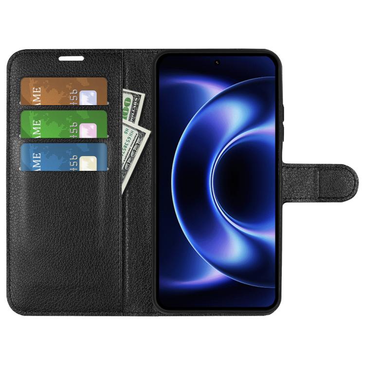 For Xiaomi 17 Ultra Litchi Texture Horizontal Flip Leather Phone Case with Holder