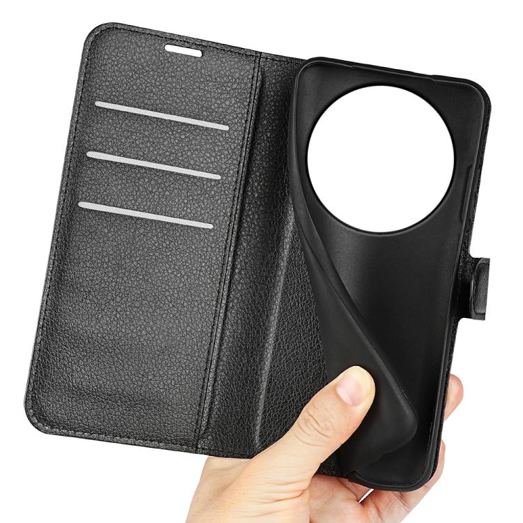 For Xiaomi 17 Ultra Litchi Texture Horizontal Flip Leather Phone Case with Holder