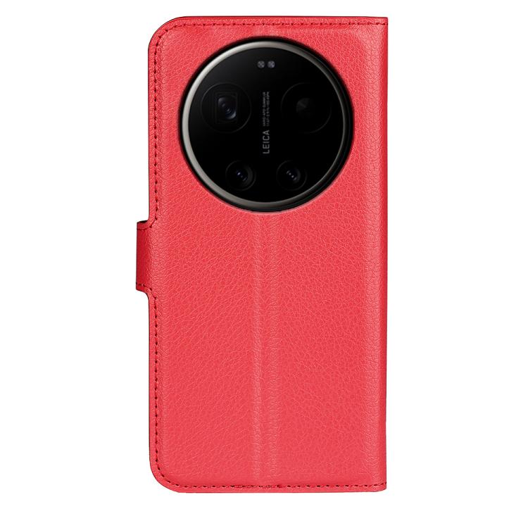 For Xiaomi 17 Ultra Litchi Texture Horizontal Flip Leather Phone Case with Holder