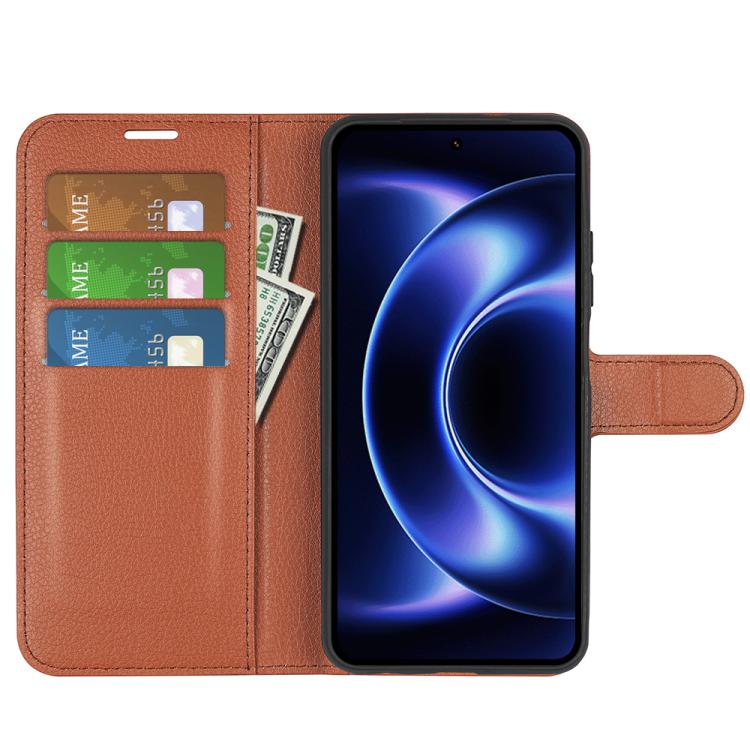 For Xiaomi 17 Ultra Litchi Texture Horizontal Flip Leather Phone Case with Holder
