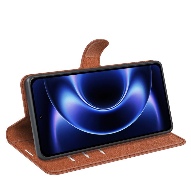 For Xiaomi 17 Ultra Litchi Texture Horizontal Flip Leather Phone Case with Holder