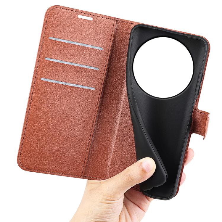 For Xiaomi 17 Ultra Litchi Texture Horizontal Flip Leather Phone Case with Holder