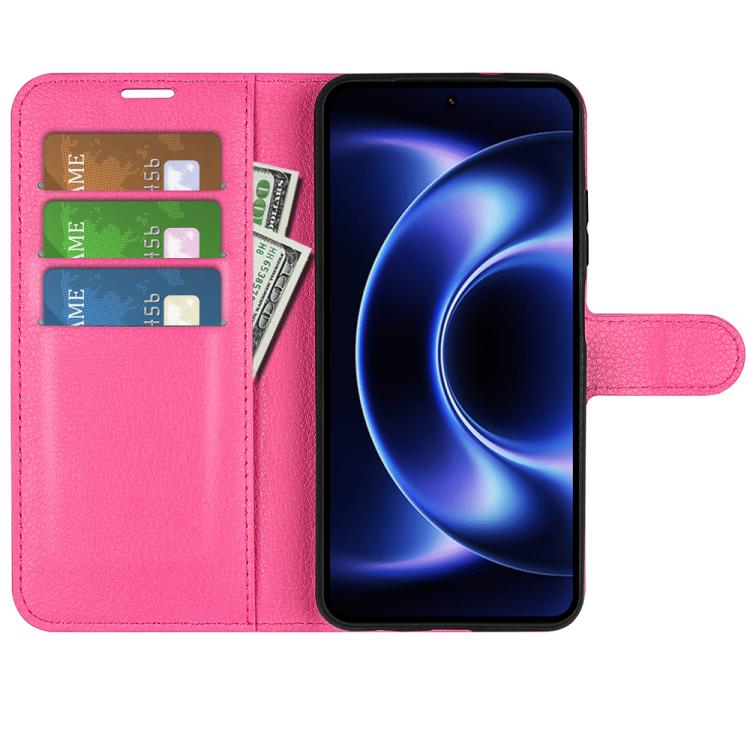 For Xiaomi 17 Ultra Litchi Texture Horizontal Flip Leather Phone Case with Holder