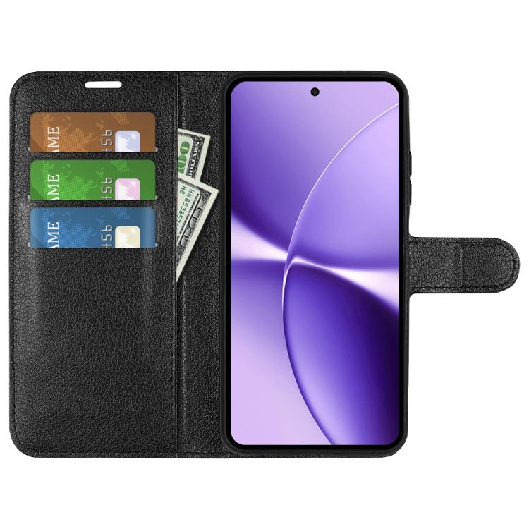 For Redmi Turbo 5 Max / Poco X8 Pro Max Litchi Texture Horizontal Flip Leather Phone Case with Holder