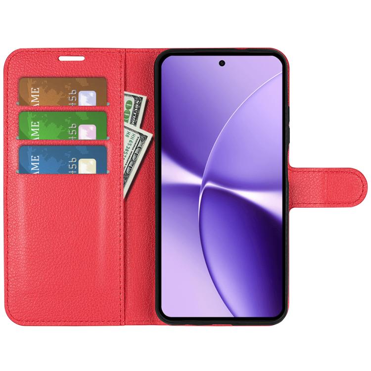 For Redmi Turbo 5 Max / Poco X8 Pro Max Litchi Texture Horizontal Flip Leather Phone Case with Holder
