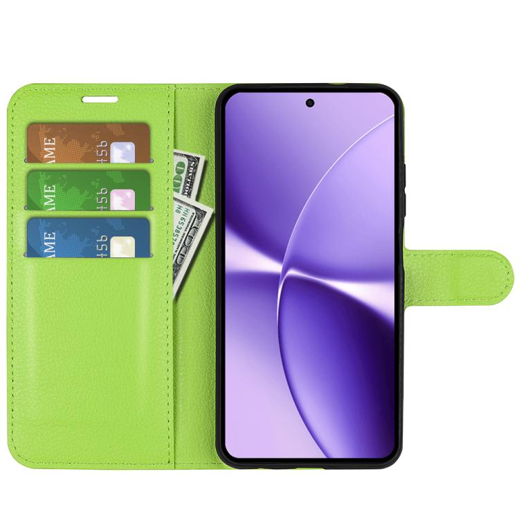 For Redmi Turbo 5 Max / Poco X8 Pro Max Litchi Texture Horizontal Flip Leather Phone Case with Holder