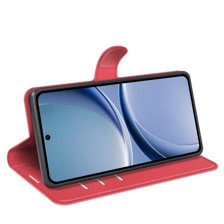 For Redmi Turbo 5 5G / Poco X8 Pro 5G Litchi Texture Horizontal Flip Leather Phone Case with Holder