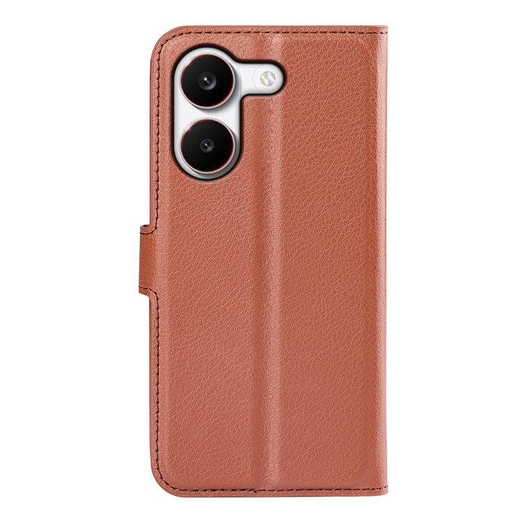 For Redmi Turbo 5 5G / Poco X8 Pro 5G Litchi Texture Horizontal Flip Leather Phone Case with Holder