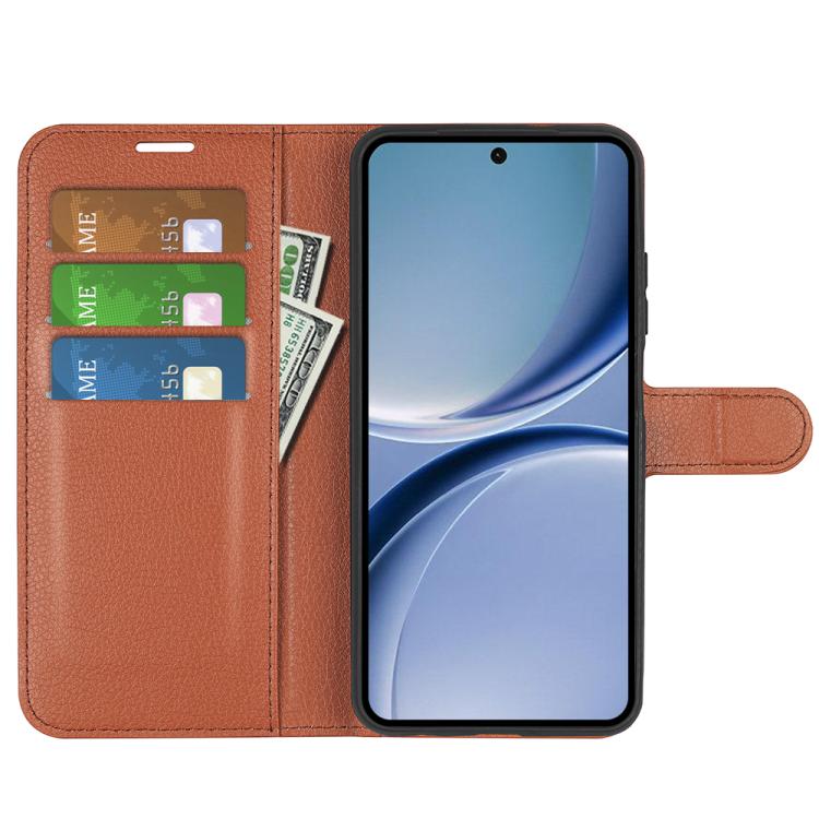 For Redmi Turbo 5 5G / Poco X8 Pro 5G Litchi Texture Horizontal Flip Leather Phone Case with Holder