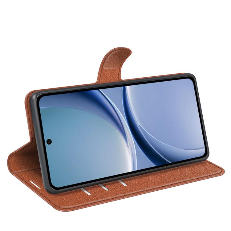 For Redmi Turbo 5 5G / Poco X8 Pro 5G Litchi Texture Horizontal Flip Leather Phone Case with Holder