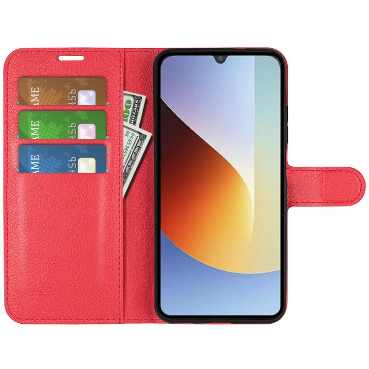 For Redmi A7 Pro 171mm / Poco C85x 5G Litchi Texture Horizontal Flip Leather Phone Case with Holder