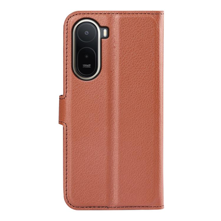 For Redmi A7 Pro 171mm / Poco C85x 5G Litchi Texture Horizontal Flip Leather Phone Case with Holder