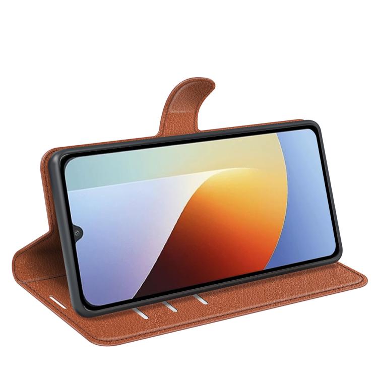 For Redmi A7 Pro 171mm / Poco C85x 5G Litchi Texture Horizontal Flip Leather Phone Case with Holder