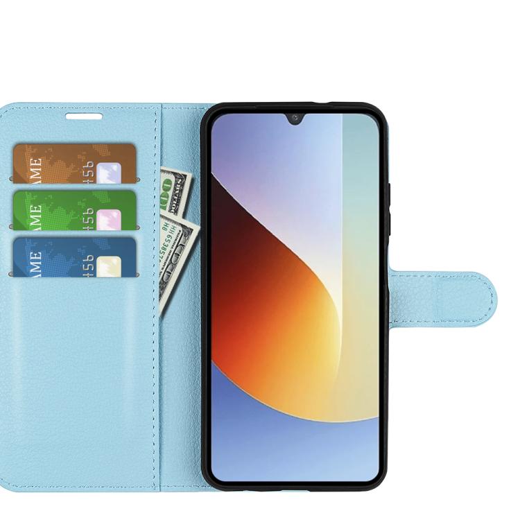 For Redmi A7 Pro 171mm / Poco C85x 5G Litchi Texture Horizontal Flip Leather Phone Case with Holder