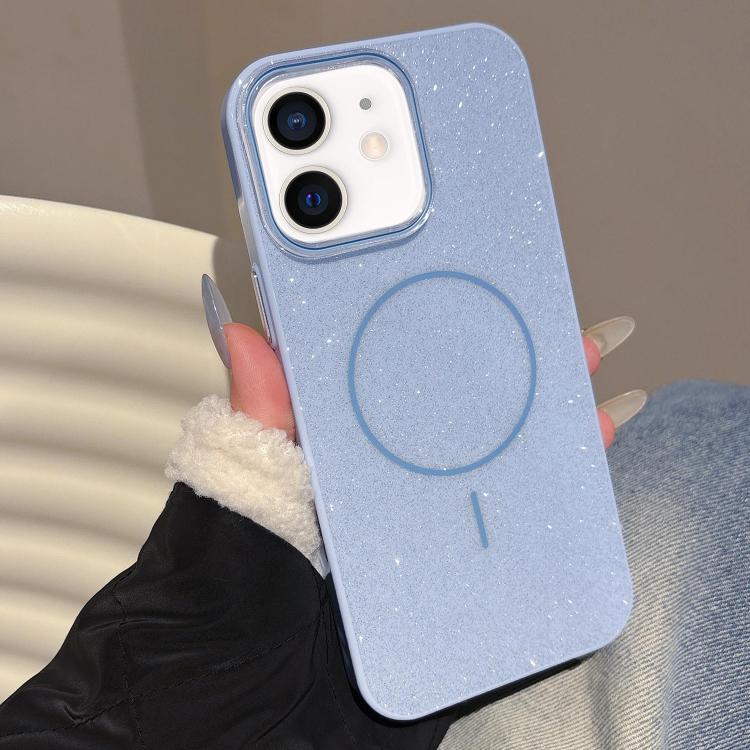 For iPhone 11 Glitter MagSafe Thin Circle TPU Phone Case