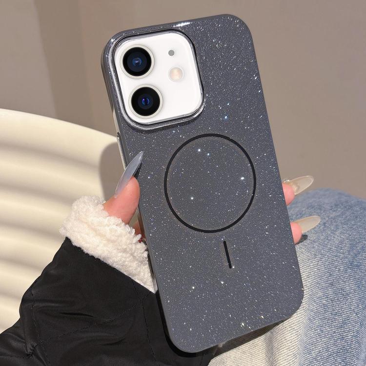For iPhone 11 Glitter MagSafe Thin Circle TPU Phone Case