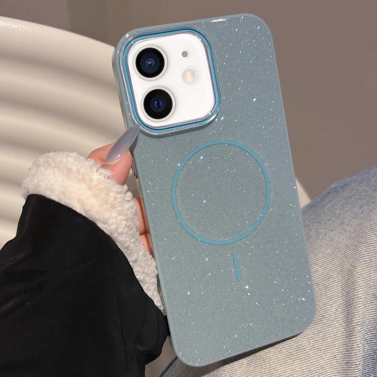 For iPhone 12 Glitter MagSafe Thin Circle TPU Phone Case