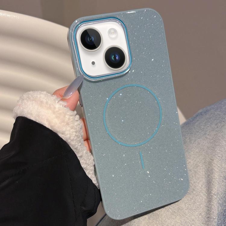 For iPhone 13 Glitter MagSafe Thin Circle TPU Phone Case