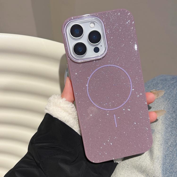 For iPhone 13 Pro Glitter MagSafe Thin Circle TPU Phone Case
