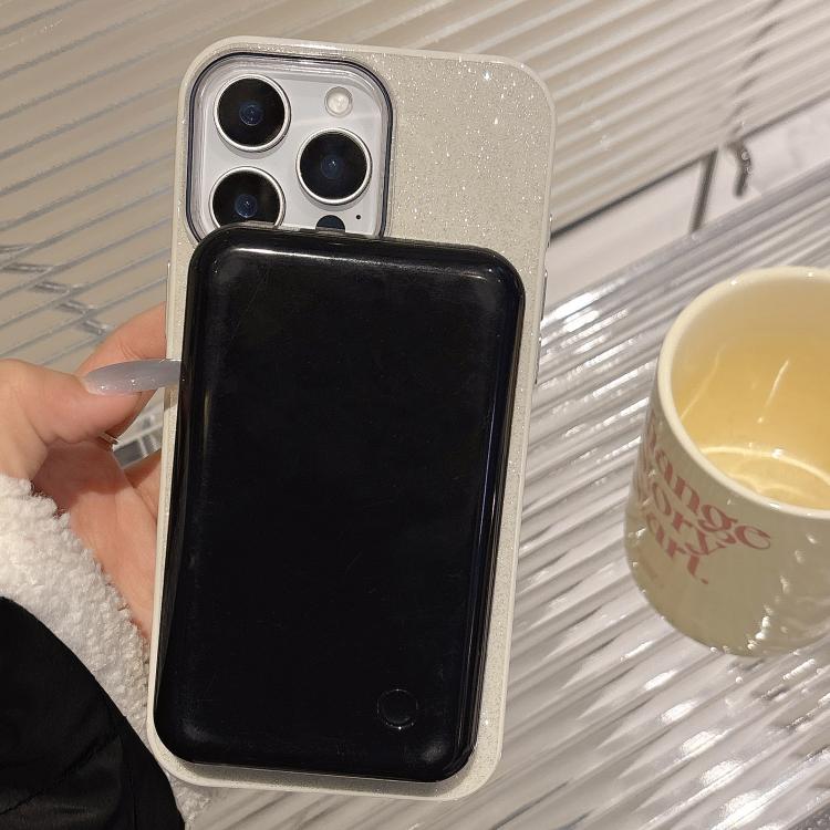 For iPhone 12 Glitter MagSafe Thin Circle TPU Phone Case